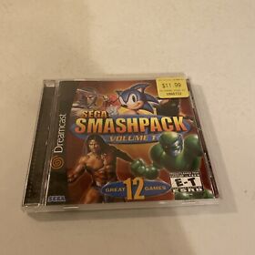 Sega Smash Pack Vol. 1 Sega Dreamcast Disc, Manual, Jewel Case. Authentic