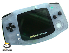 *NEW* Nintendo Game Boy Advance GBA Glow in Dark Blue System CUSTOM BUTTONS LENS