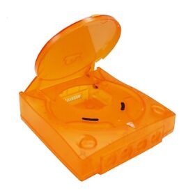 SEGA DREAMCAST DC Orange Clear Replacement Console Shell