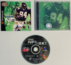 Sega Dreamcast NFL 2k1 w/Manual! 2000 Sega Sports NOT FOR RESALE edition NICE!
