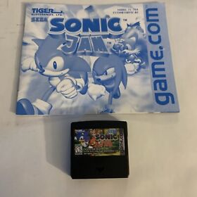 Sonic Jam Tiger GAME.COM CARTRIDGE ONLY Very Good Condition Hard To Find Manual