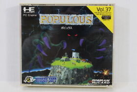 POPULOUS CIB PC Engine HuCard TurboGrafx-16 TG16 Japan Import US Seller