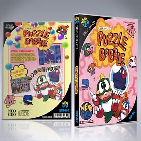 Neo Geo CD Custom Case - NO GAME - Puzzle Bobble