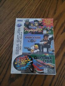 New Sega Saturn 3 Free Games Pack Virtua Fighter 2  Virtua Cop Daytona USA