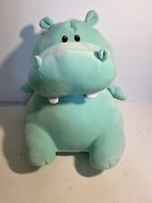 Animal Adventure Hippo Plush Hippopotamus Mint Green Stuffed Animal Toy 16"Tall