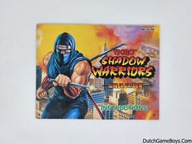 Nintendo NES - Shadow Warriors - Ninja Gaiden - FRA - Manual