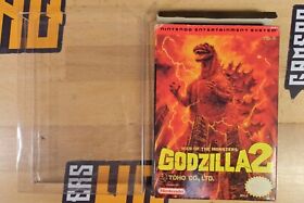 Godzilla 2: War of the Monsters (Nintendo NES) Box and Protective Case