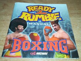 *ONLY MANUAL* READY 2 RUMBLE BOXING INSTRUCTION (PAL) - SEGA DREAMCAST *TRACKED*