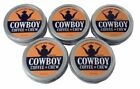 Cowboys Cowgirls Coffee Chew Caffeine Energy Tin Can 5 Pack Western Safe to Eat