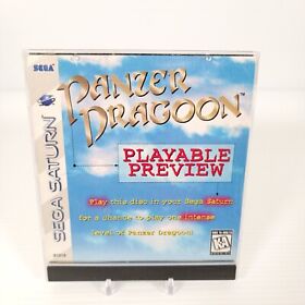 Panzer Dragoon Playable Preview Saturn (Sega, 1995) Demo Paper Sleeve Tested 