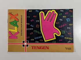 Authentic Nintendo NES Instruction Manual Booklet  Only Klax Tengen Book