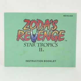 Zoda's Revenge: Star Tropics II (NES) MANUAL ONLY NO GAME