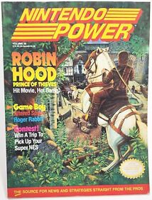 RARE VINTAGE NES NINTENDO POWER MAGAZINE VOLUME 26 ROBIN HOOD ROGER RABBIT!!!