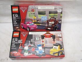 Lego Cars 2 Sets 8424 Mater's Spy Zone 8206 Tokyo Pit Stop Sealed Disney Pixar