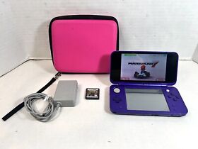 Nintendo 2DS/3DS XL Mario Kart 7 Console Bundle Purple N3DSC- Works