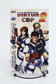 Virtua Cop 2 Sega Saturn Game Instruction Manual Only With Registration Card