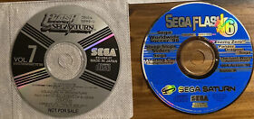 Japan Flash 7 & PAL Sega Flash 6 (Deep Scratch) - Demo Discs Only *Read Descrip.