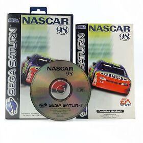 Juego Sega Saturn: Nascar 98 - CD instrucciones embalaje original / disco PAL carreras de coches