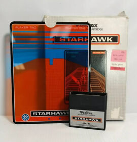 Starhawk (Vectrex) Game - W/ Box - Cart - Overlay - Tested and Working!!