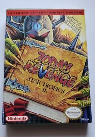 Zoda's Revenge Star Tropics 2 NES BOX, Sleeve, and NO MANUAL , FOAM