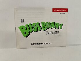 Bugs Bunny Crazy Castle Nintendo NES-C1-USA NES MANUAL ONLY Authentic Original