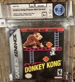 Donkey Kong Classic NES Gameboy Advance GBA WATA 9.2 Sealed A+ Game NIB Mario
