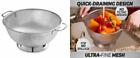 Bellemain Micro-perforated Stainless Steel 5-quart Colander-Dishwasher Safe  