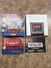 NINTENDO VIRTUAL BOY "RED ALARM" VIDEO GAME 1995 COMPLETE W/ BOX TESTED