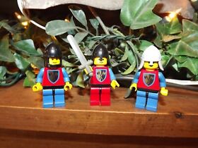 3)Crusader Lot Axe Knight 6062 6102 6103 6061 Castle LEGO® Minifigure Figure