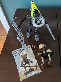 LEGO Bionicle Lot - 8542 + 8618 Onewa - No Rubber Band? RORZAKH W/DISC Complete?