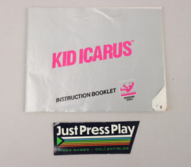 Original 1987 Kid Icarus Nintendo NES Manual de instrucciones Folleto solamente