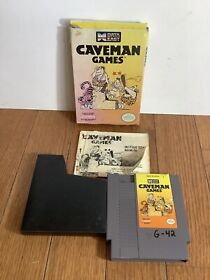 Caveman Games (Nintendo, NES 1990)  Data East Game Box Manual Sleeve