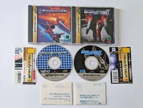 Lot Sega Saturn Game Layer Section 1 2 Set With obi Postcard SS Free Shipping JP