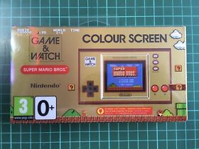 Nintendo Mario Bros Red & Gold Game and Watch Console
