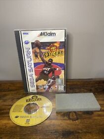 NBA Jam Extreme (Sega Saturn, 1996) Complete w/ Reg Card - TESTED