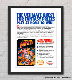 Treasure Master Nintendo NES Glossy Promo Ad Poster Unframed G4497