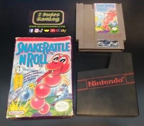 LR5 Snake Rattle n Roll (NES Nintendo) w/ Box and Box Protector