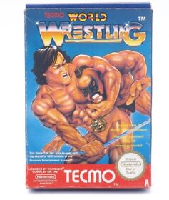 Tecmo World Wrestling (Nintendo NES) gioco i. IMBALLO ORIGINALE - BUONO