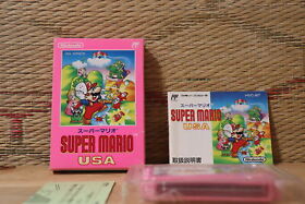 Super Mario USA w/box manual Famicom NES Nintendo Japan Very Good+ Condition!