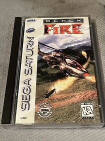 Black Fire (Sega Saturn, 1996) Complete w/ Registration Card