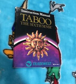 Nintendo NES Video Game Instruction Manual Taboo The Sixth Sense