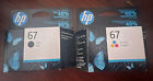 New Genuine HP 67 Ink Cartridge Combo HP 2752 4152 6052 6455 12/2022 3YP29AN