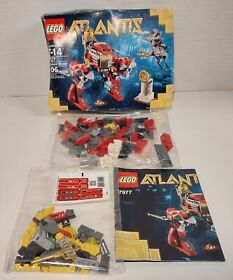 Retired 2011 LEGO Atlantis Seabed Strider 7977 Damaged Box Sealed Bags Complete