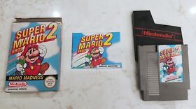 Super Mario Bros  2 (Nintendo NES, 1988)  PAL, Boxed (Greek Manual) Rare