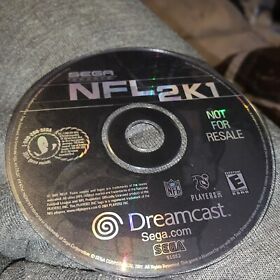 NFL 2K1 (SEGA Dreamcast, 2000) DISC ONLY Not For Sale