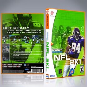 Dreamcast Custom Case - NO GAME - NFL 2K1