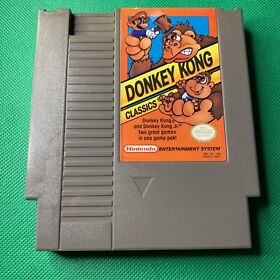 Nintendo (NES) Donkey Kong Classics Game Works Clean Free Shipping !