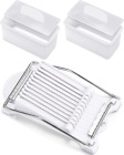 2 Pieces Musubi Mold and Slicer Rectangle White Musubi Maker Kit Safe Luncheon M