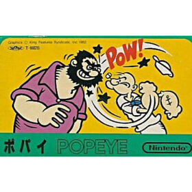 Famicom software Popeye (With box and instruction manual) japan