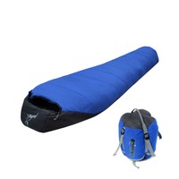 -10℃ Waterproof Outdoor Mummy Sleeping Bag Camping Hiking With Carrying Case New